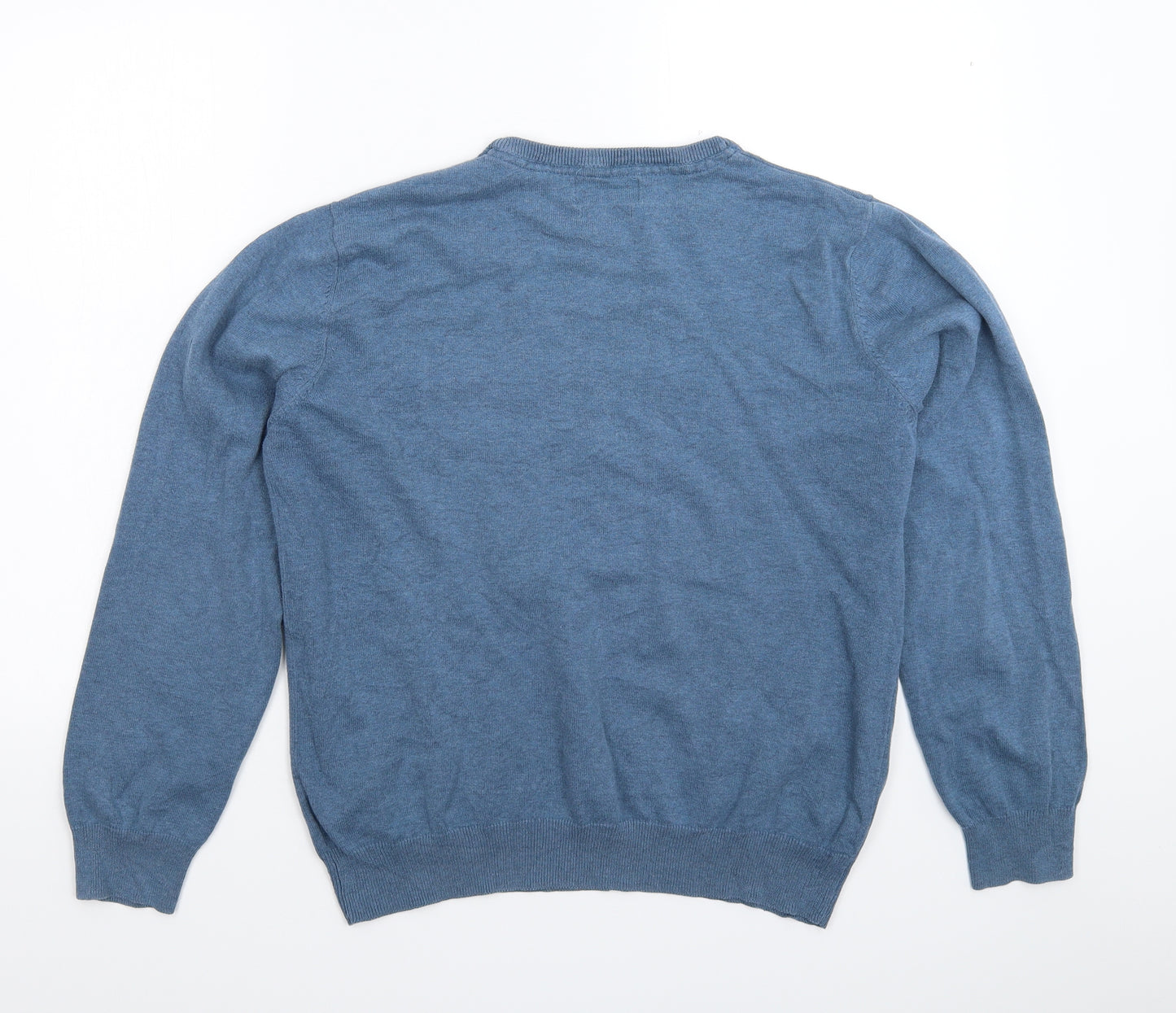 TU Mens Blue  Knit Pullover Jumper Size M