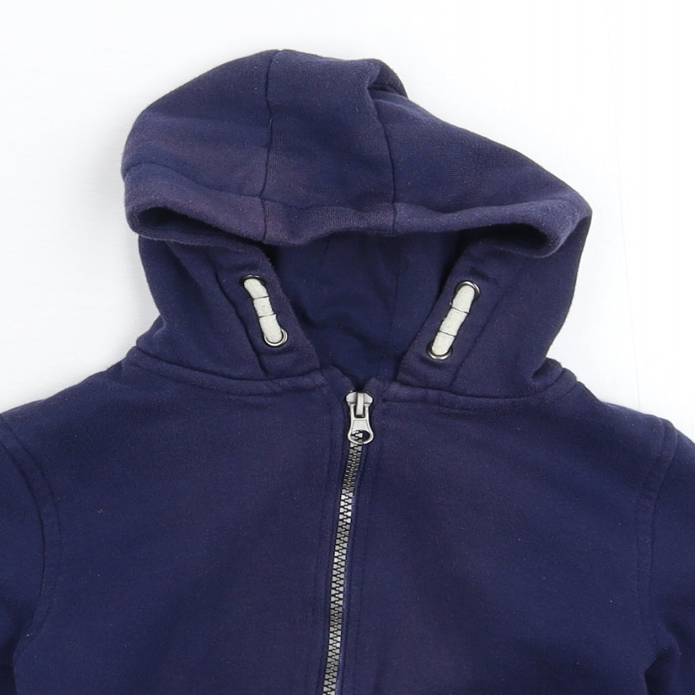 Primark Boys Blue   Full Zip Hoodie Size 4-5 Years