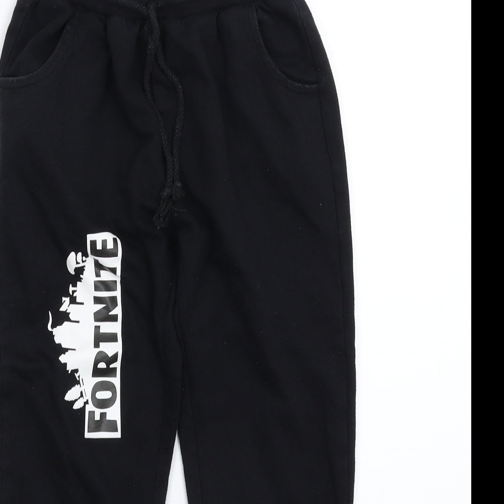 Boomer Boys Black   Jogger Trousers Size 8 Years