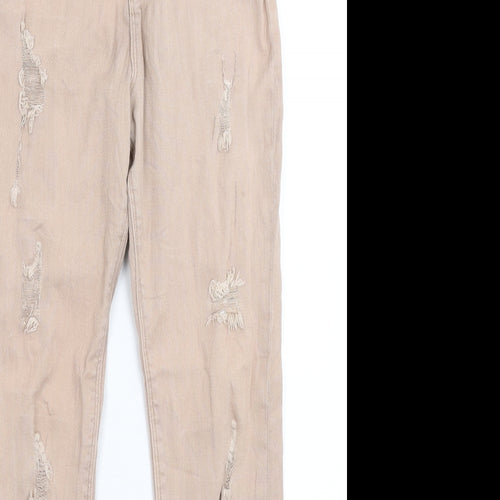 River Island Womens Beige  Denim Skinny Jeans Size 12
