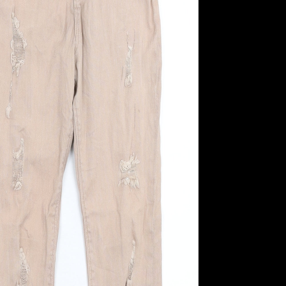River Island Womens Beige  Denim Skinny Jeans Size 12