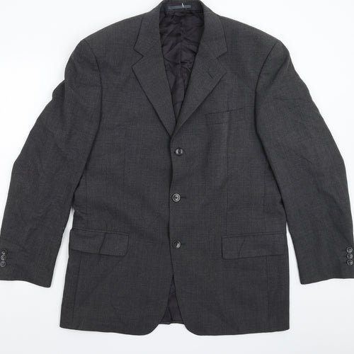 Maconde Mens Grey   Jacket Suit Jacket Size 40