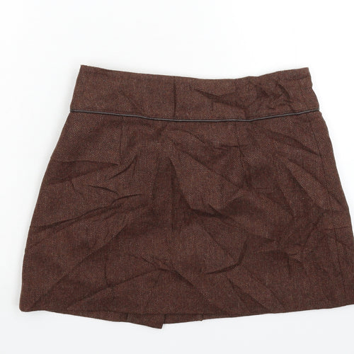 FOREVER 21 Womens Grey Herringbone  Mini Skirt Size XS