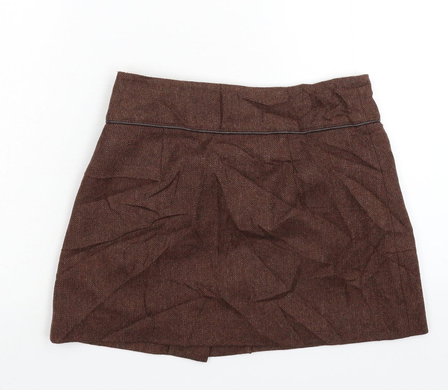 FOREVER 21 Womens Grey Herringbone  Mini Skirt Size XS