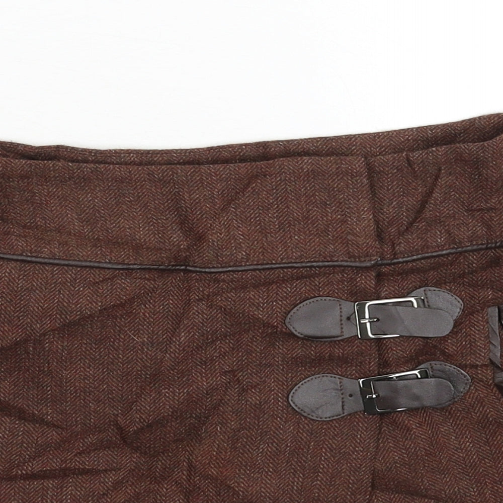 FOREVER 21 Womens Grey Herringbone  Mini Skirt Size XS