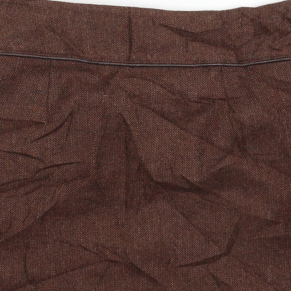 FOREVER 21 Womens Grey Herringbone  Mini Skirt Size XS