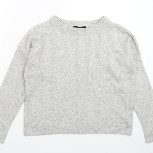 Marks and Spencer Womens Grey  Knit Pullover Jumper Size 8