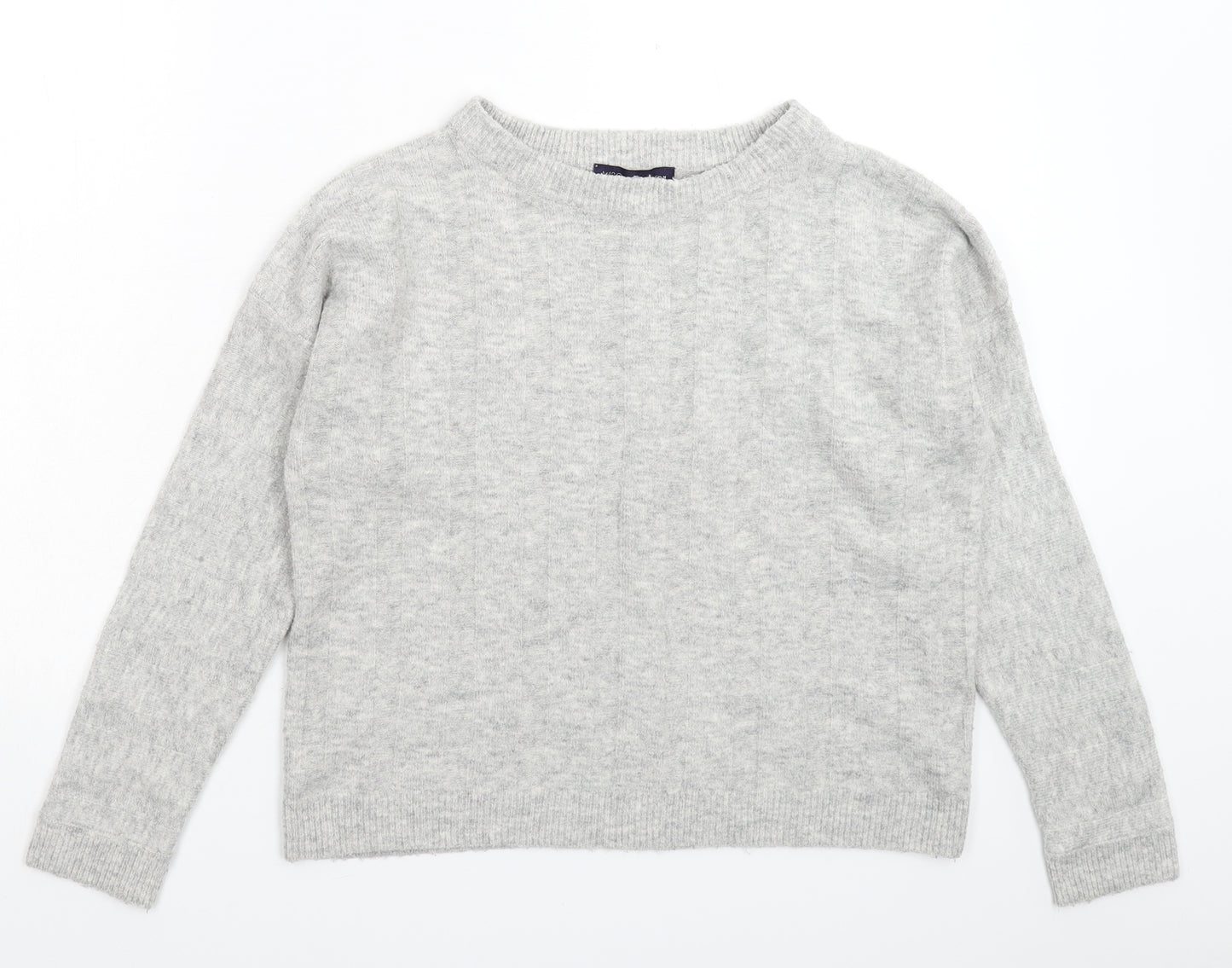 Marks and Spencer Womens Grey  Knit Pullover Jumper Size 8