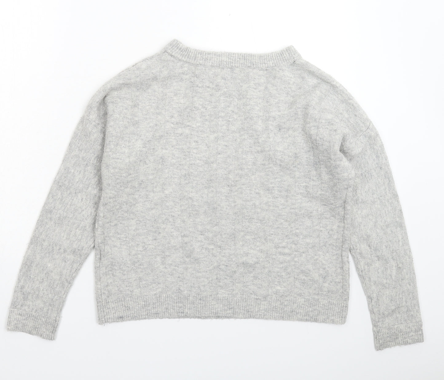 Marks and Spencer Womens Grey  Knit Pullover Jumper Size 8