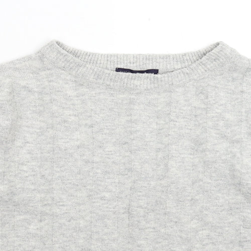 Marks and Spencer Womens Grey  Knit Pullover Jumper Size 8