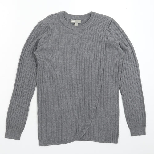 ASOS Womens Grey  Knit Pullover Jumper Size 8