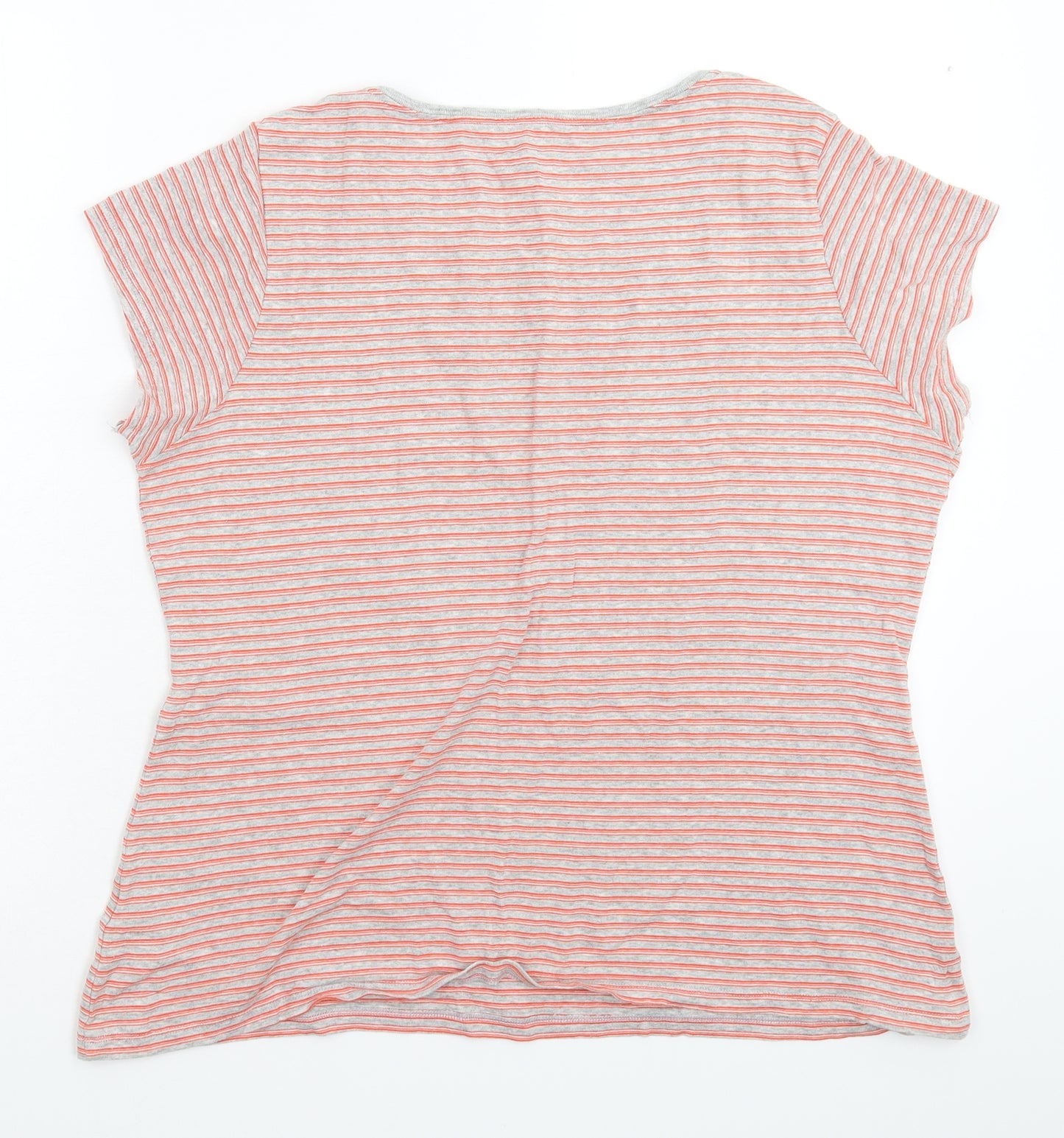 Papaya Womens Multicoloured Striped  Basic T-Shirt Size 20