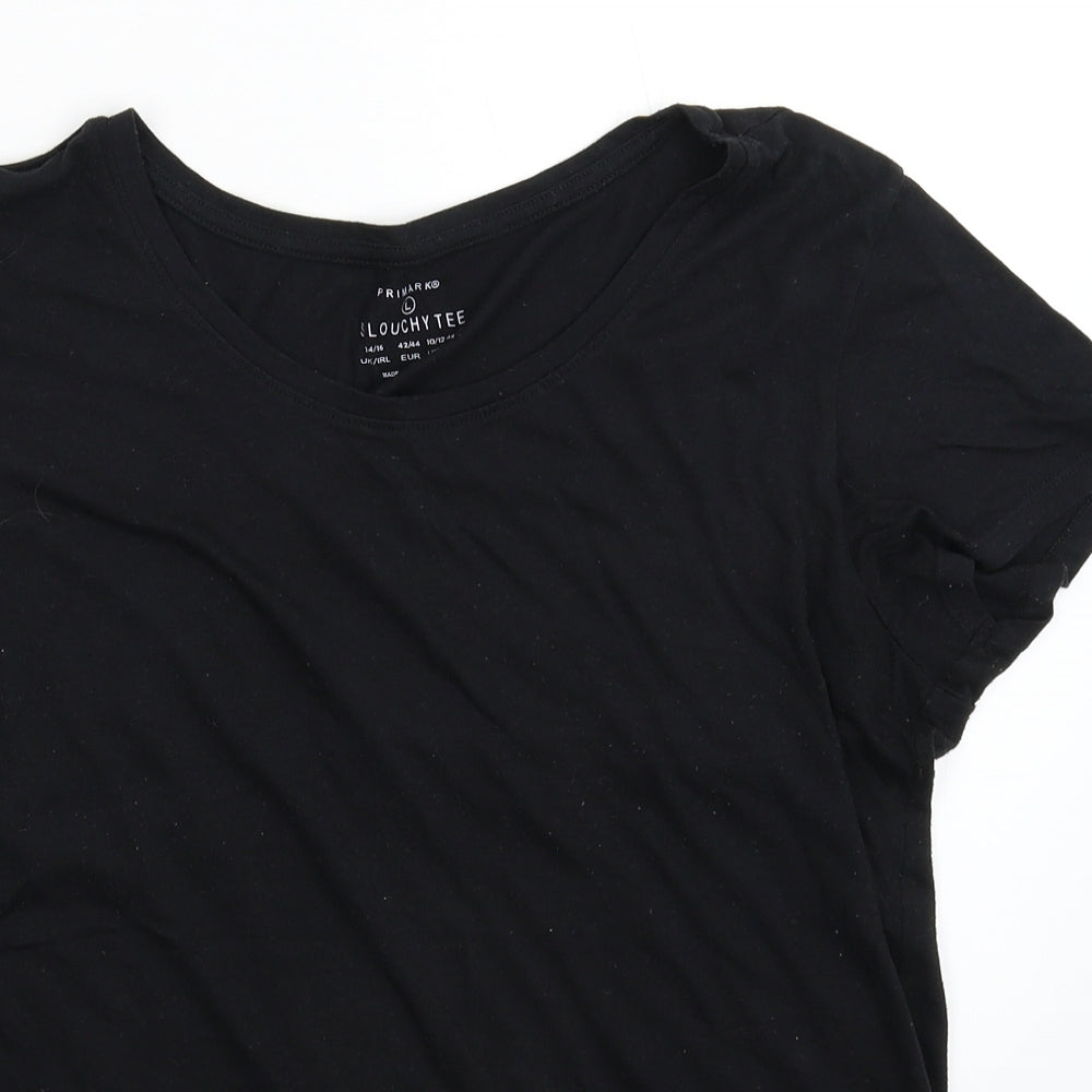 Primark Womens Black   Basic T-Shirt Size 16