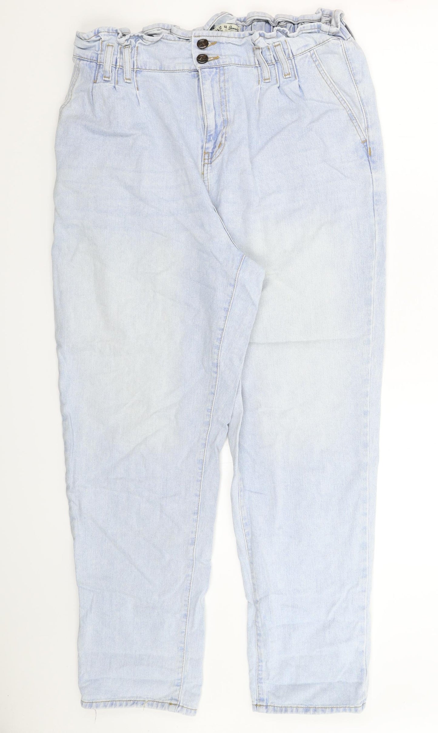 Denim & Co. Womens Blue  Denim Straight Jeans Size 16 L28 in