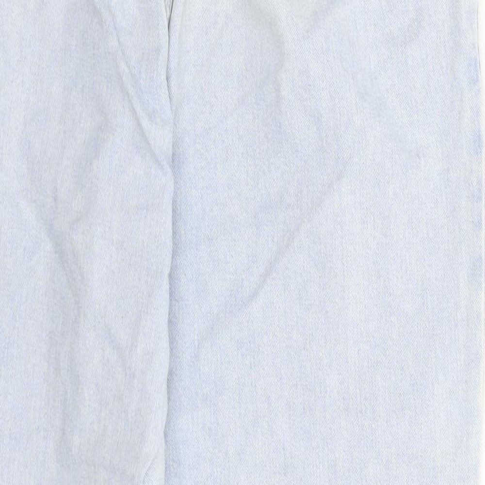 Denim & Co. Womens Blue  Denim Straight Jeans Size 16 L28 in