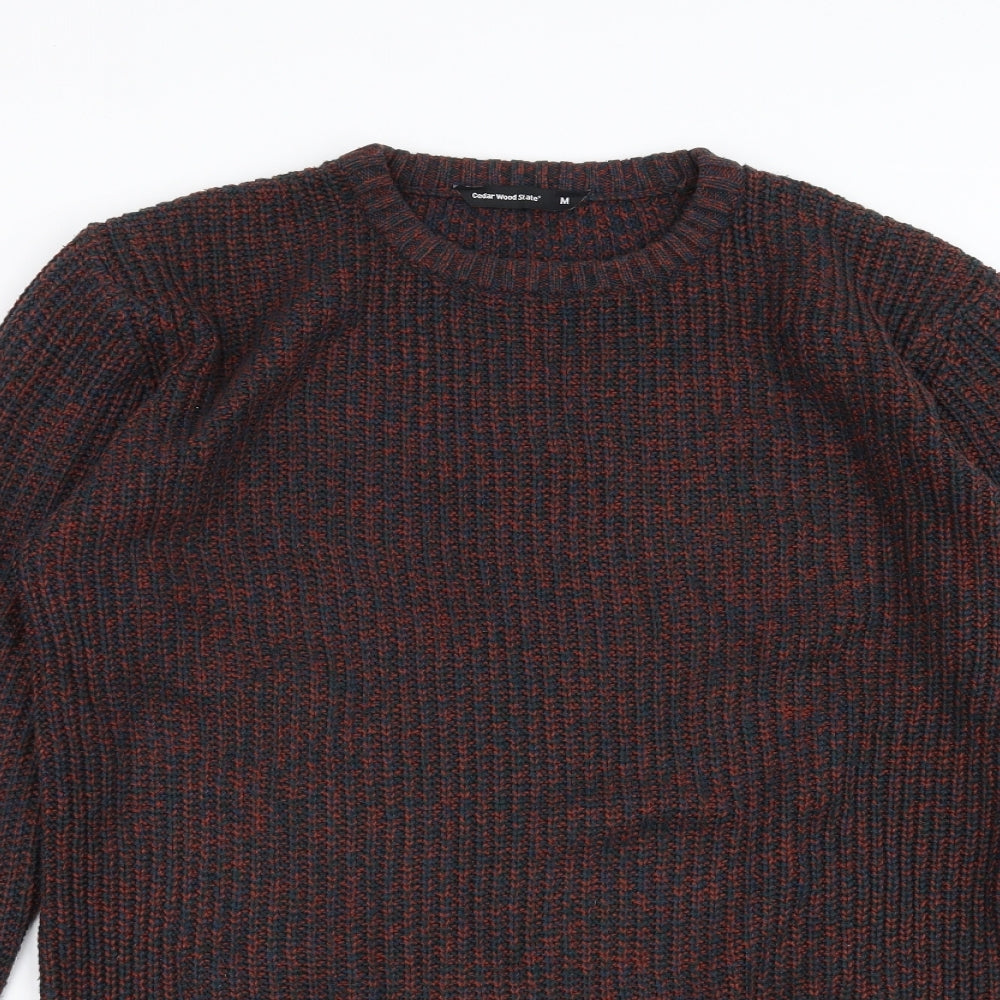 Cedar Wood State Mens Blue  Knit Pullover Jumper Size M