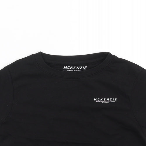 McKenzie Boys Black   Basic T-Shirt Size 5-6 Years
