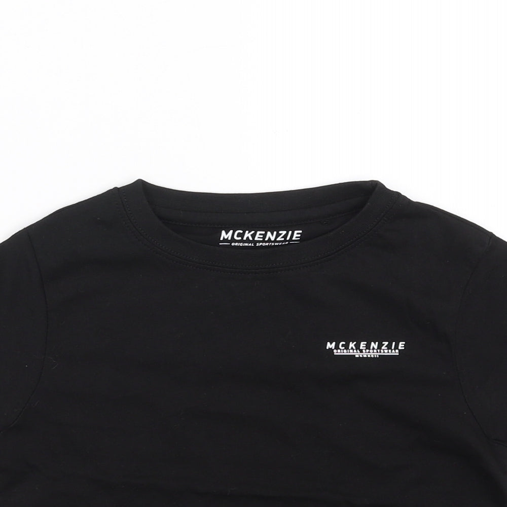 McKenzie Boys Black   Basic T-Shirt Size 5-6 Years