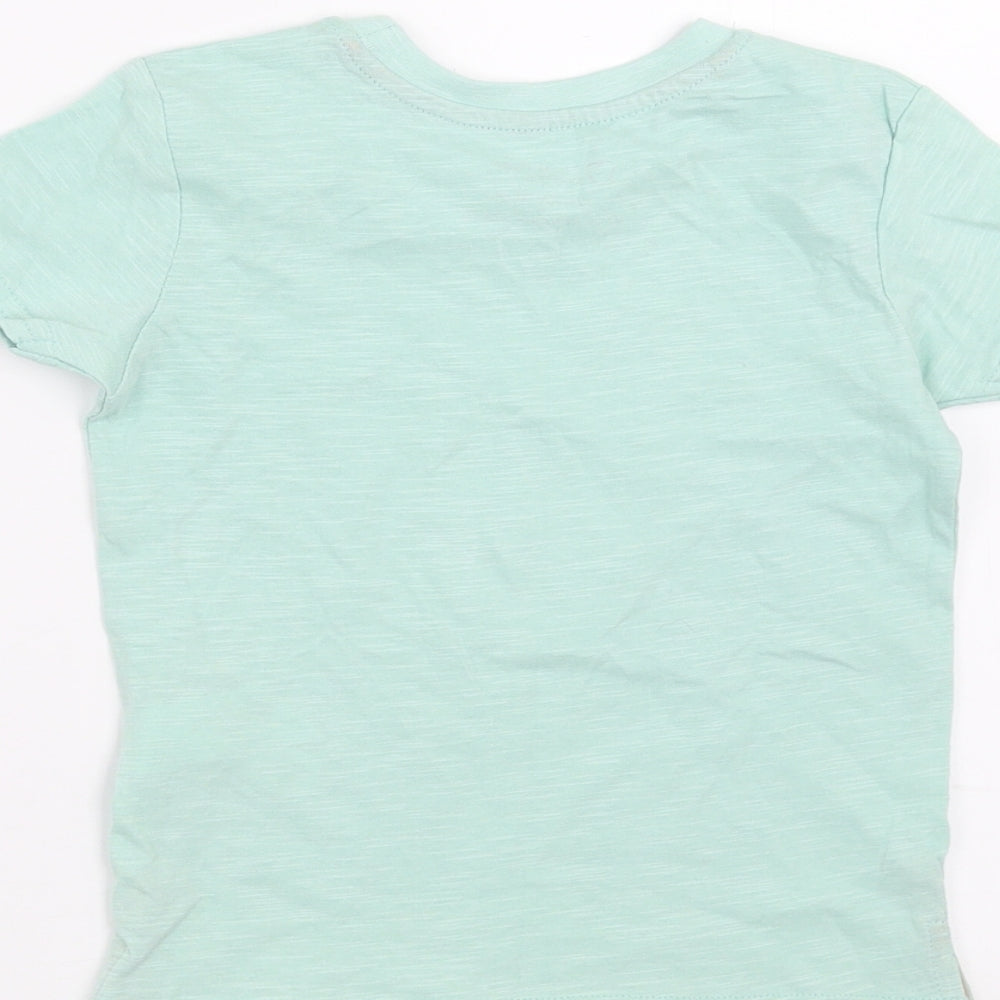 Primark Girls Green   Basic T-Shirt Size 2-3 Years  - sun