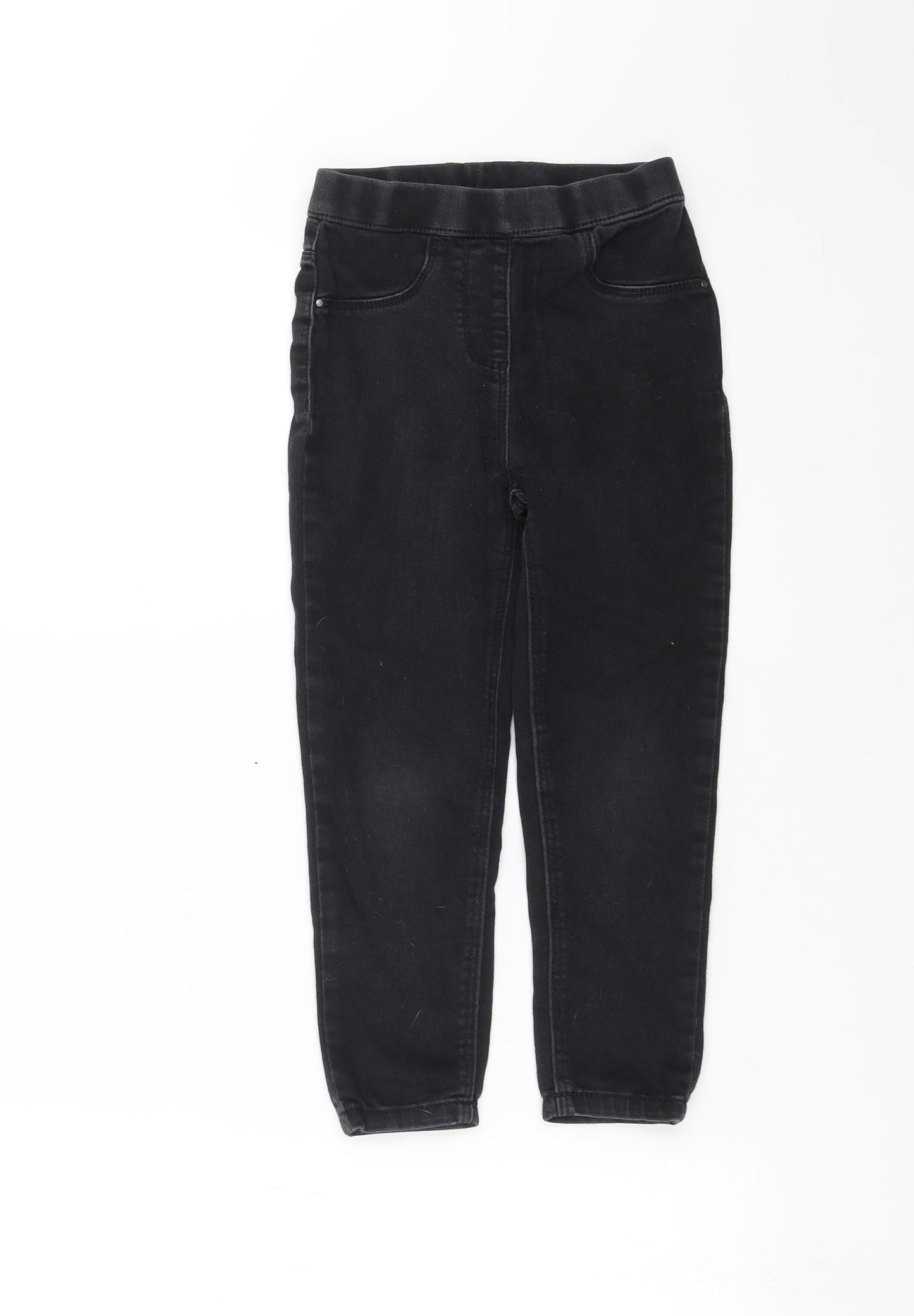 George Girls Black  Denim Jegging Jeans Size 5-6 Years
