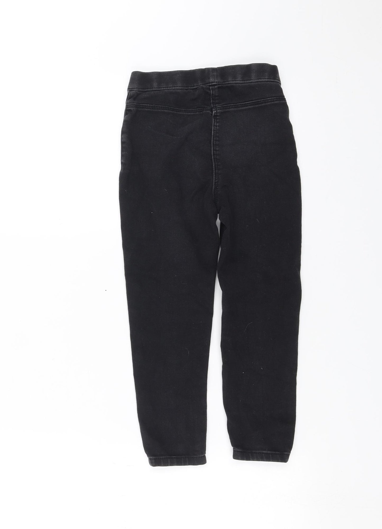George Girls Black  Denim Jegging Jeans Size 5-6 Years