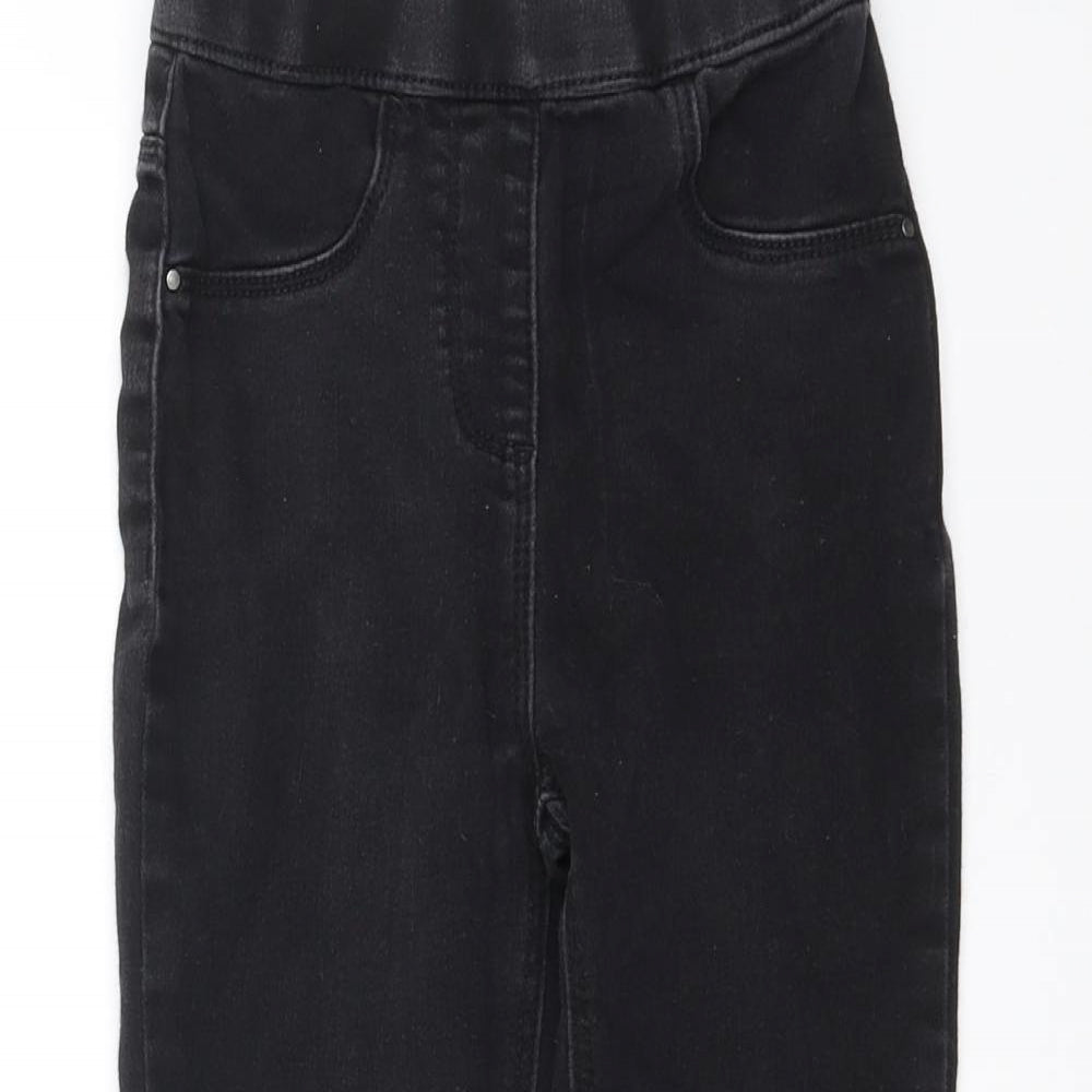 George Girls Black  Denim Jegging Jeans Size 5-6 Years