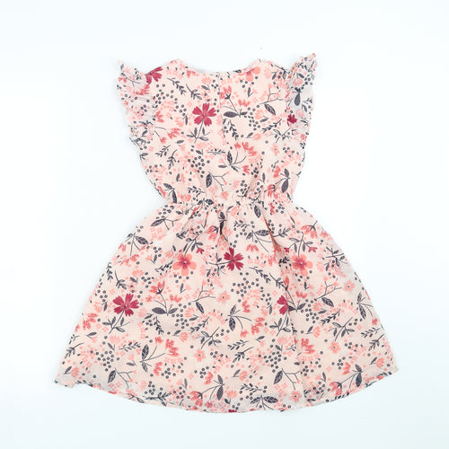 George Girls Pink Floral  Fit & Flare  Size 7-8 Years