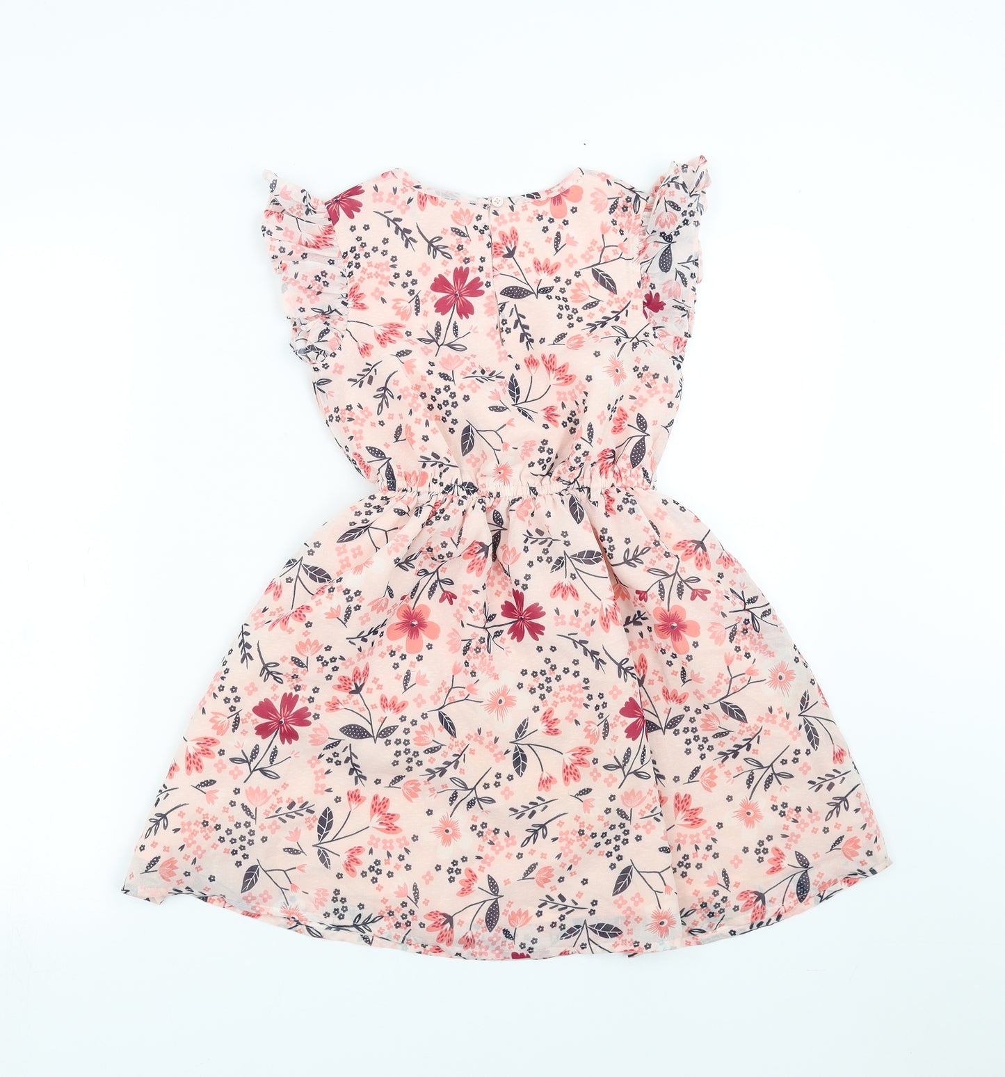 George Girls Pink Floral  Fit & Flare  Size 7-8 Years