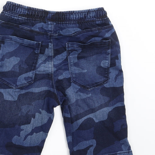 NEXT Boys Blue Camouflage Denim Bermuda Shorts Size 9 Years