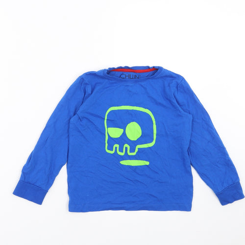 NEXT Boys Blue   Basic T-Shirt Size 7 Years  - skull