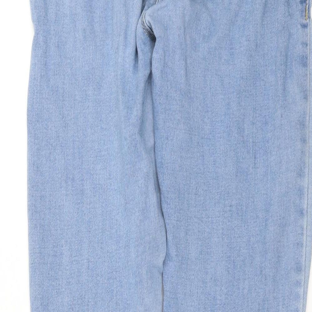 PRETTYLITTLETHING Womens Blue  Denim Skinny Jeans Size 10 L29 in