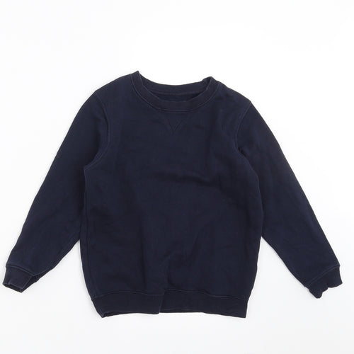 Matalan Boys Blue   Pullover Sweatshirt Size 7 Years  - school