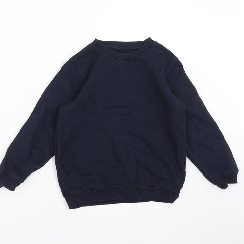 Matalan Boys Blue   Pullover Sweatshirt Size 7 Years  - school wear