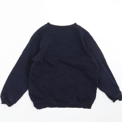 Matalan Boys Blue   Pullover Sweatshirt Size 7 Years  - school wear