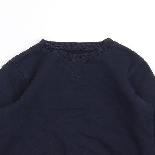 Matalan Boys Blue   Pullover Sweatshirt Size 7 Years  - school wear