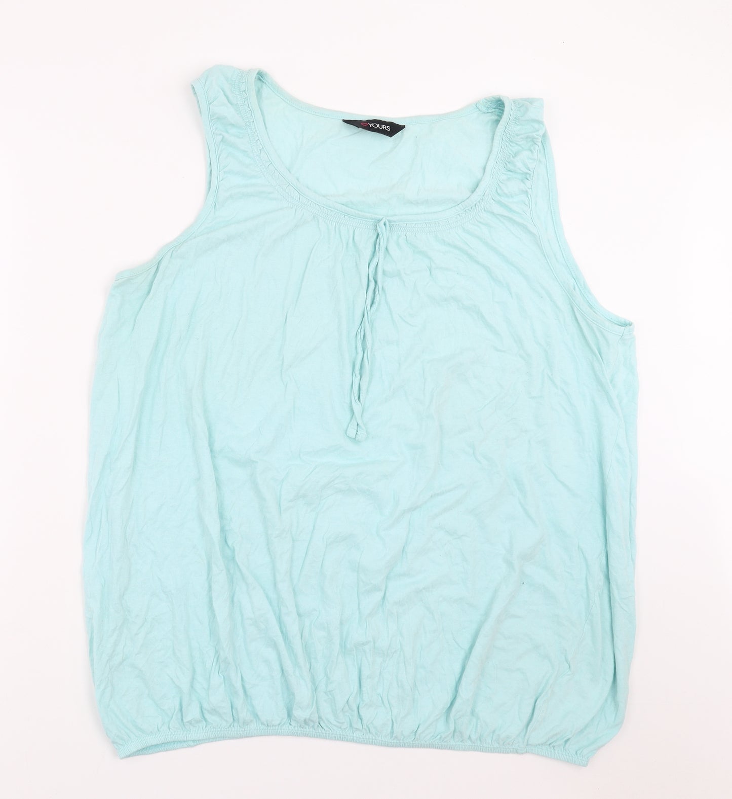 Yours Womens Blue   Basic T-Shirt Size 22
