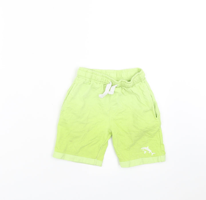 urban rascals Boys Green Sweat Shorts Size 5-6 Years