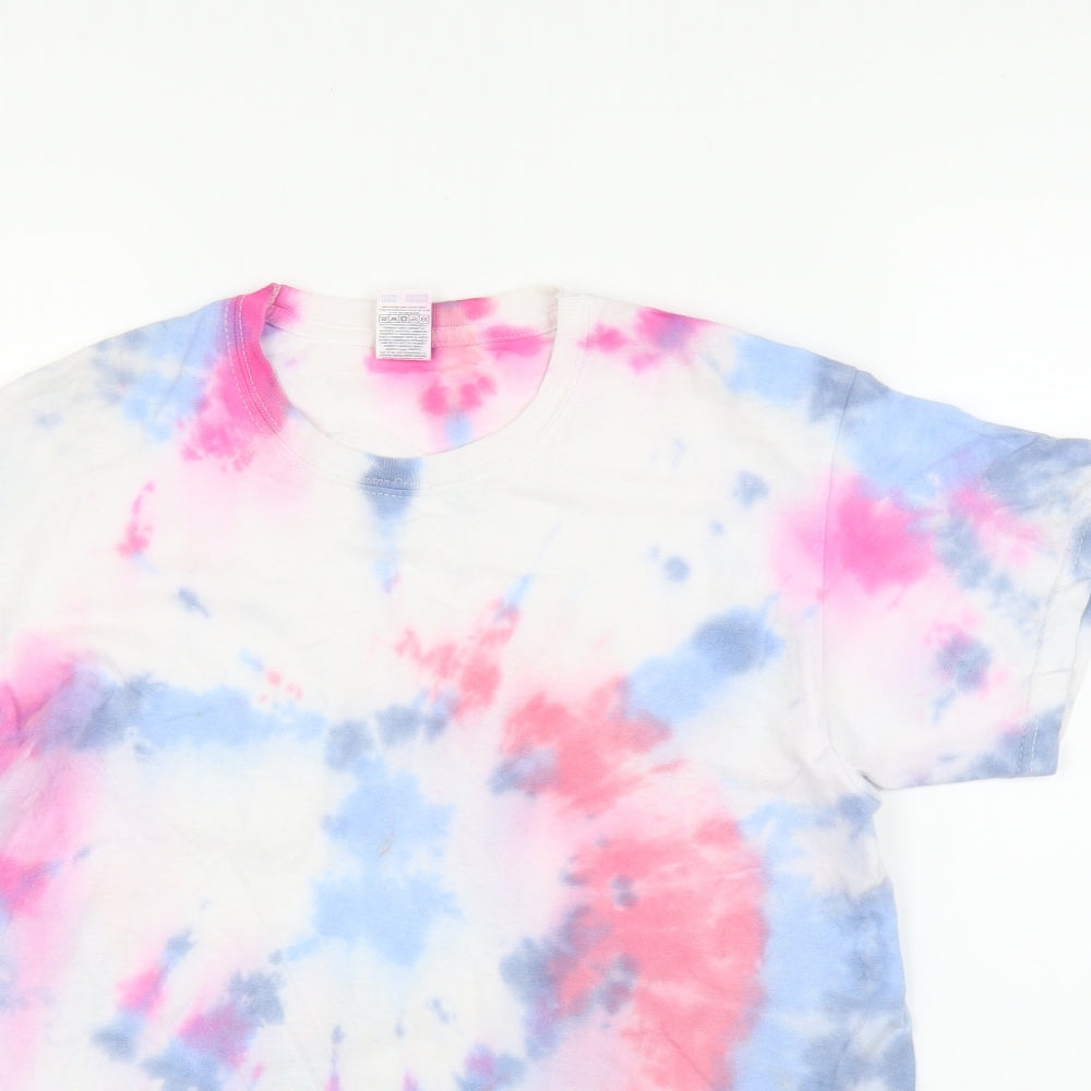 Fruit of the Loom Boys Pink   Basic T-Shirt Size 12-13 Years  - Tie-Dye