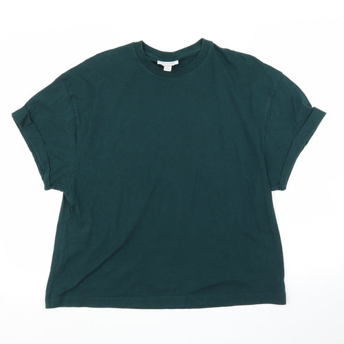 Topshop Womens Green   Basic T-Shirt Size M