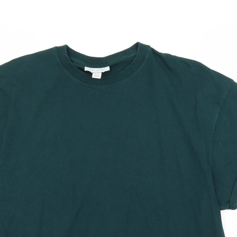 Topshop Womens Green   Basic T-Shirt Size M