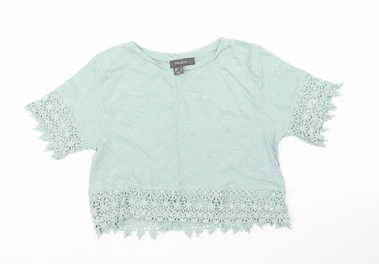 Primark Womens Green   Cropped Blouse Size 8