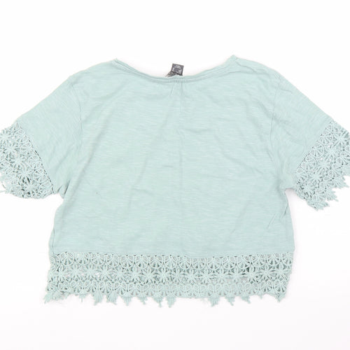Primark Womens Green   Cropped Blouse Size 8