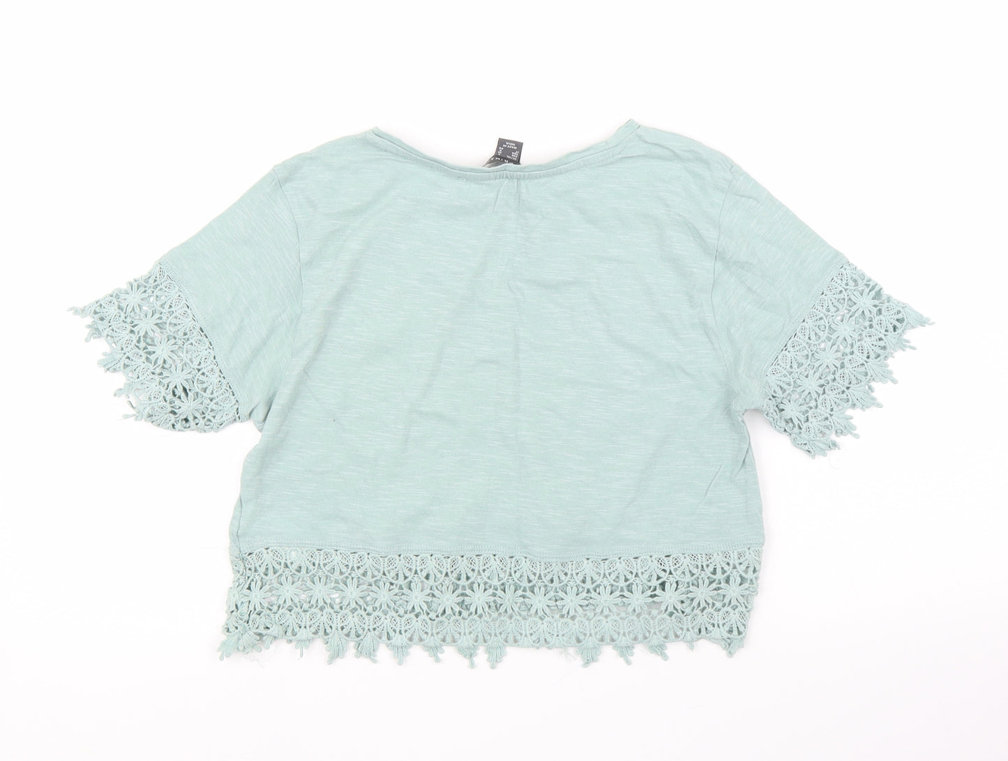 Primark Womens Green   Cropped Blouse Size 8