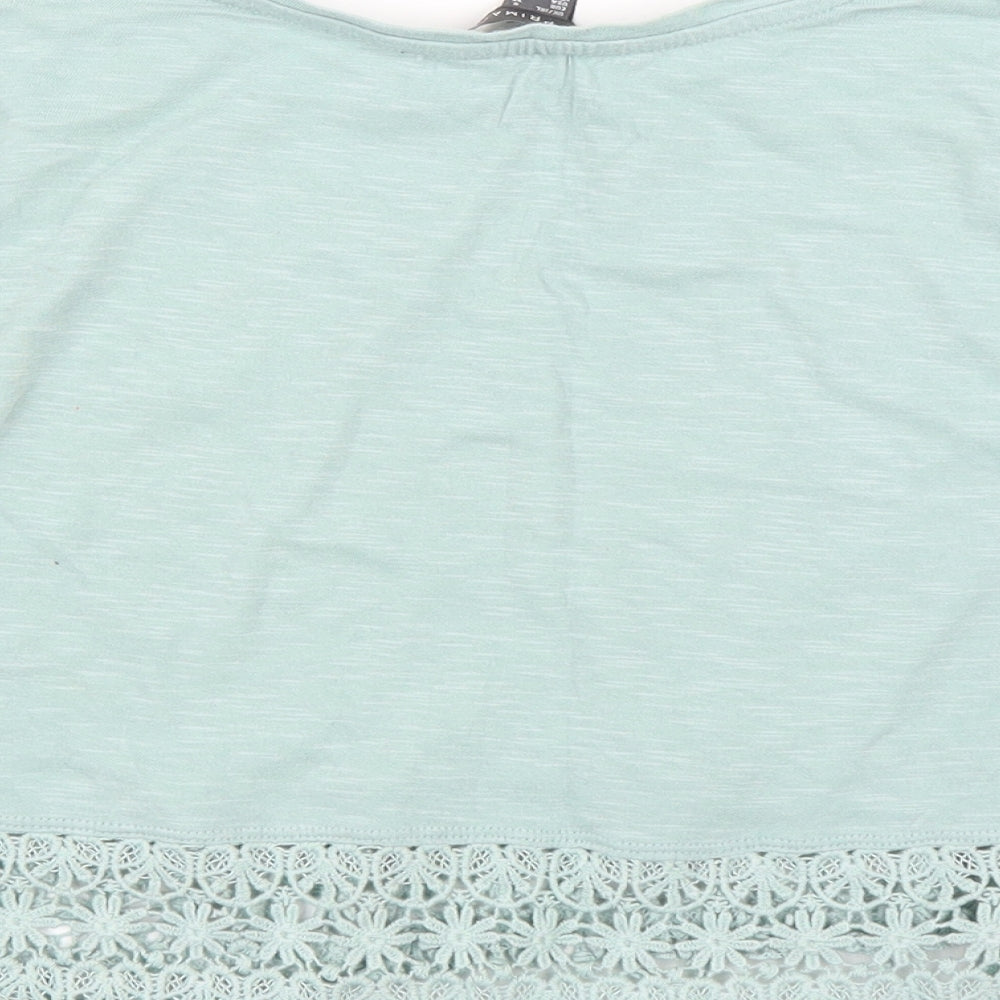 Primark Womens Green   Cropped Blouse Size 8