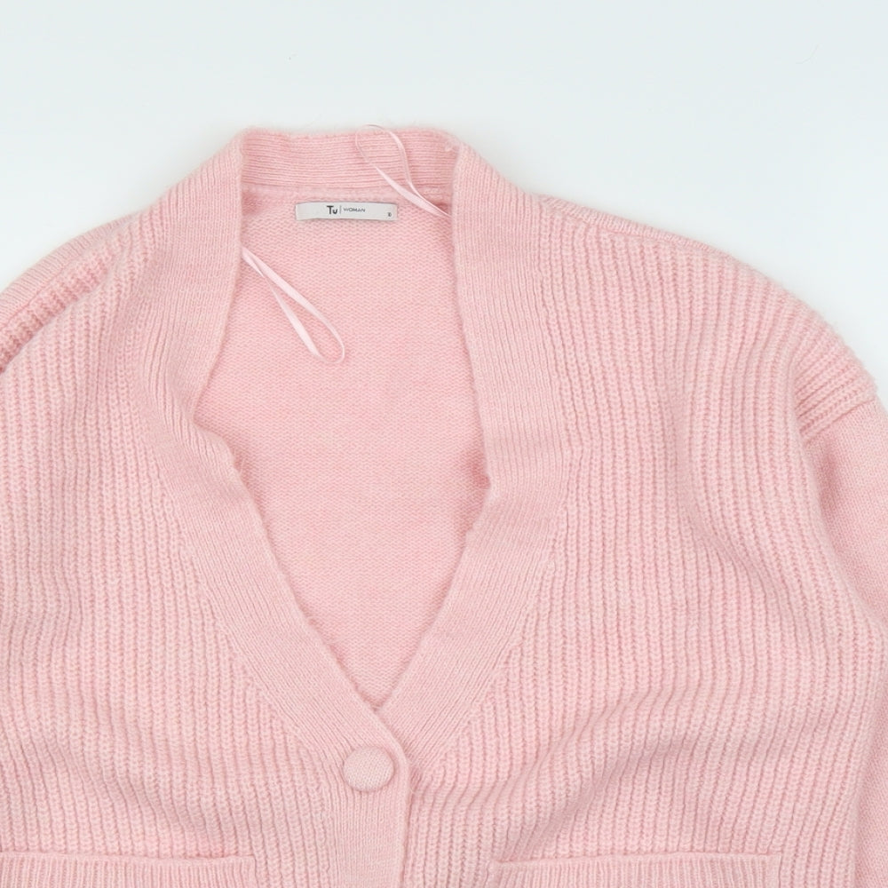 TU Womens Pink   Cardigan Jumper Size 10