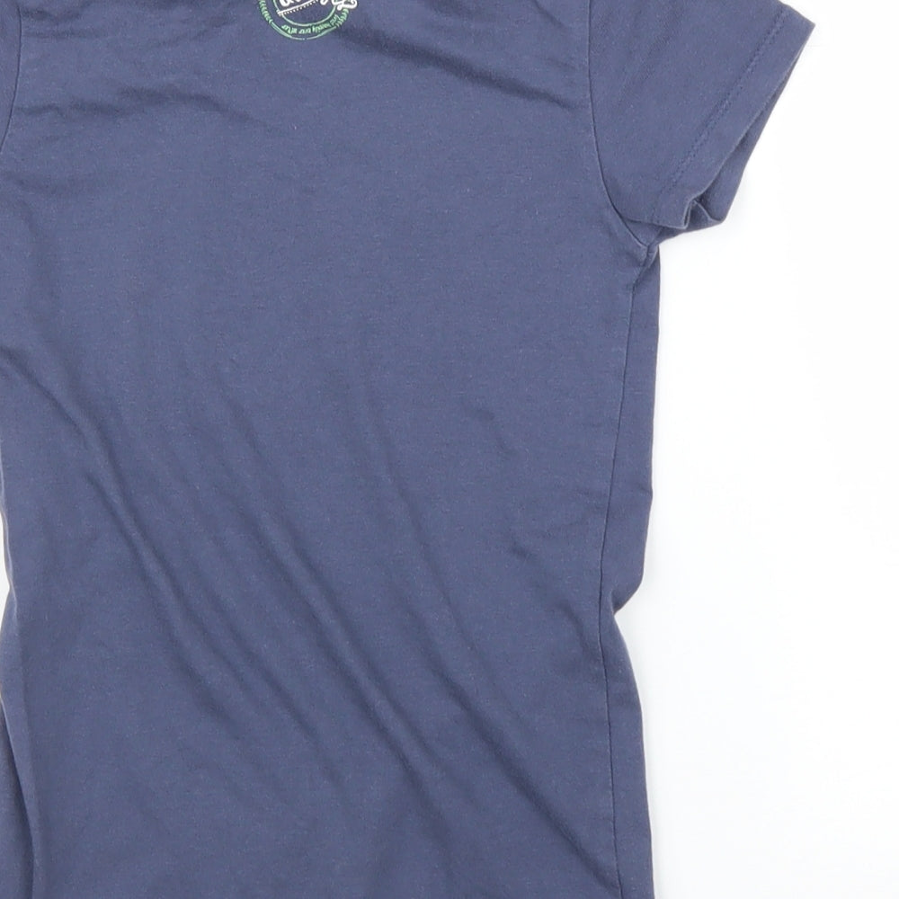 Quapi Girls Blue   Basic T-Shirt Size 7-8 Years