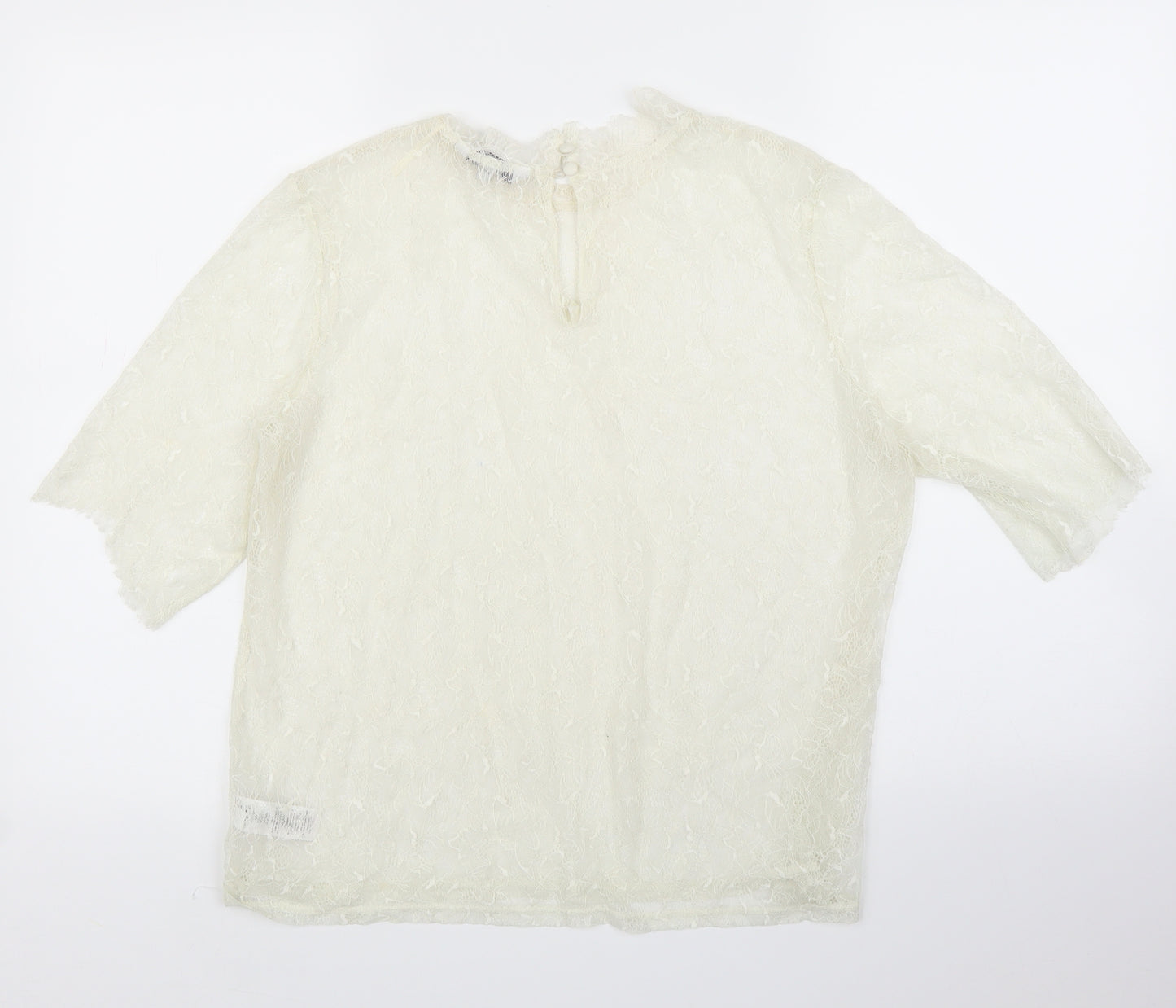 NEXT Womens Ivory Floral  Basic Blouse Size 18