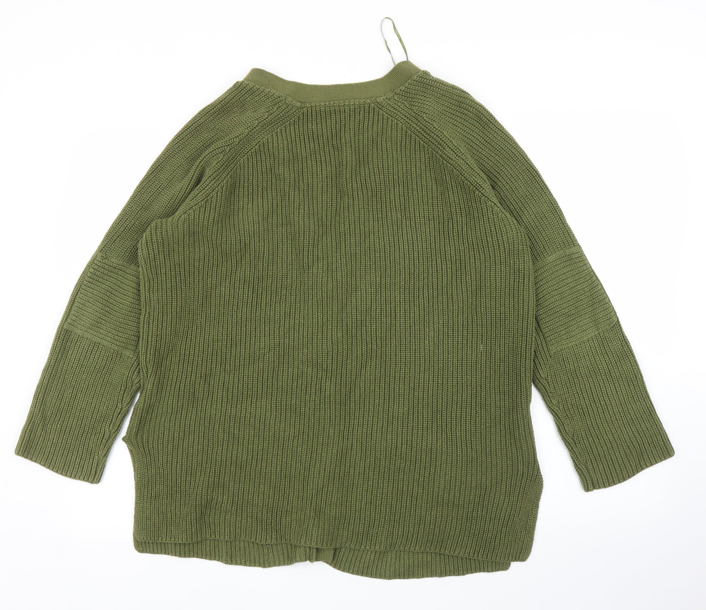 M&S Mens Green   Cardigan Jumper Size L