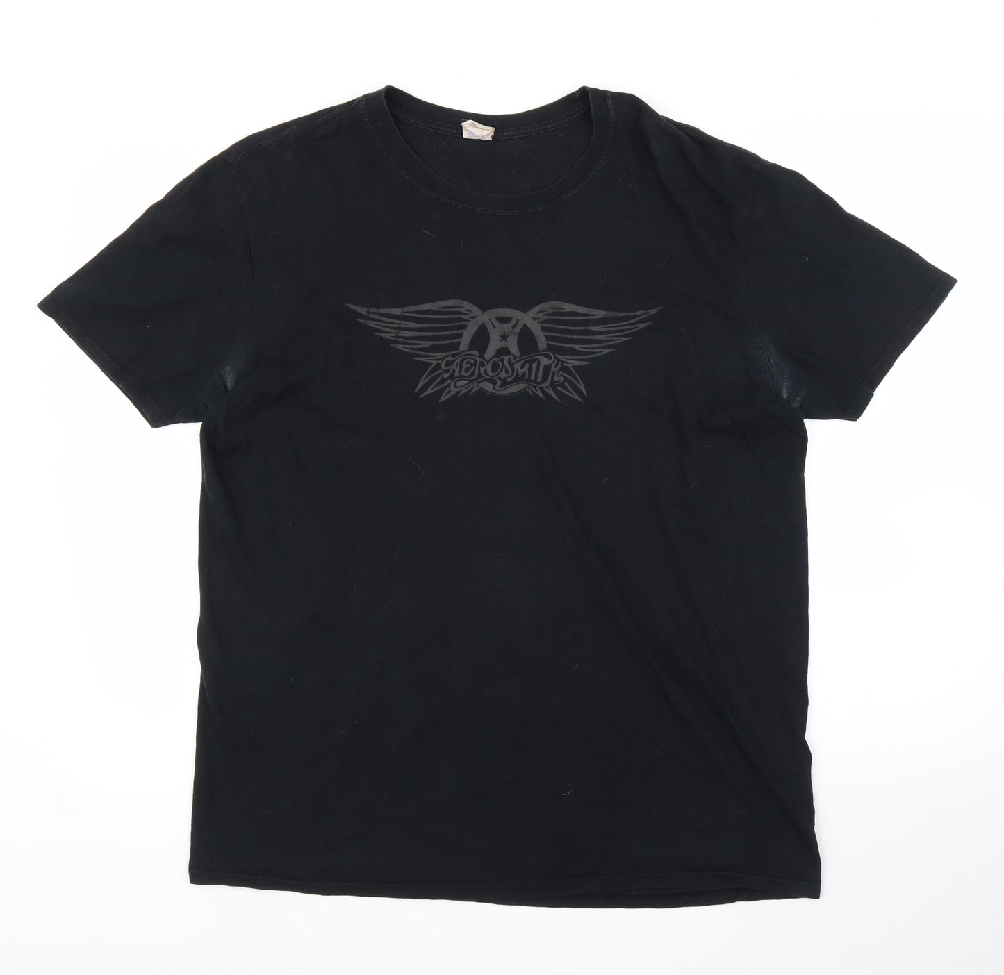 Gildan Mens Black    T-Shirt Size L