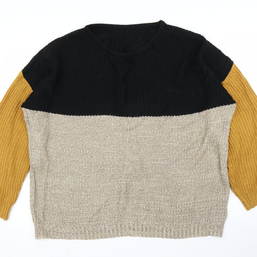 SheIn Womens Beige   Pullover Jumper Size XL